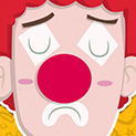 Daily Vector 057 - Sad clown