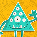 Daily Vector 265 - Triangle monster