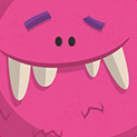 Daily Vector 299 - Pink monster
