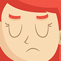 Daily Vector 519 - Muchacha triste