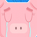 Daily Vector 714 - Sad pig