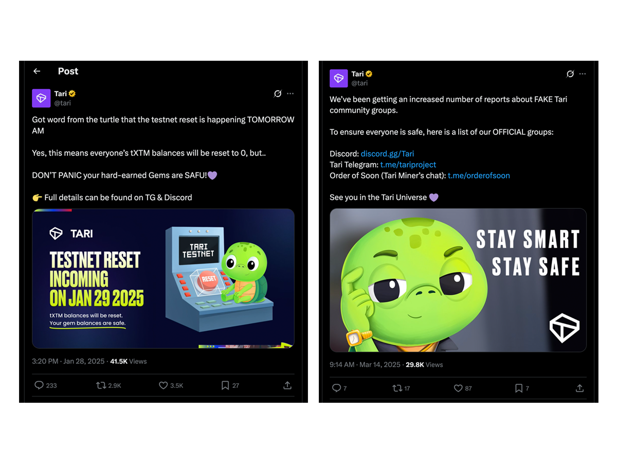 Twitter Engagement Screenshots